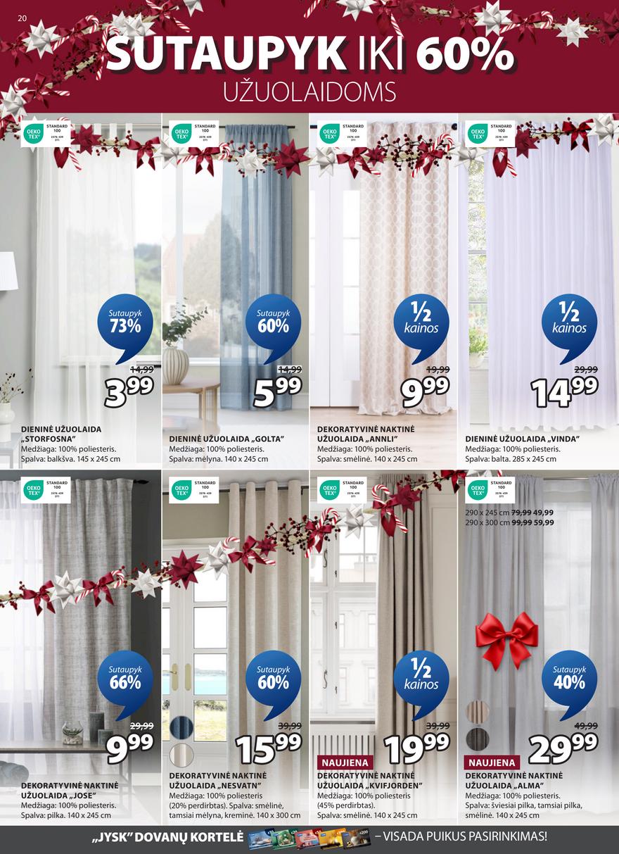 Jysk leidinys akcijos nuo 
  2025-12-02 iki 
  2025-12-15 | Leidinukas.lt puslapis 20