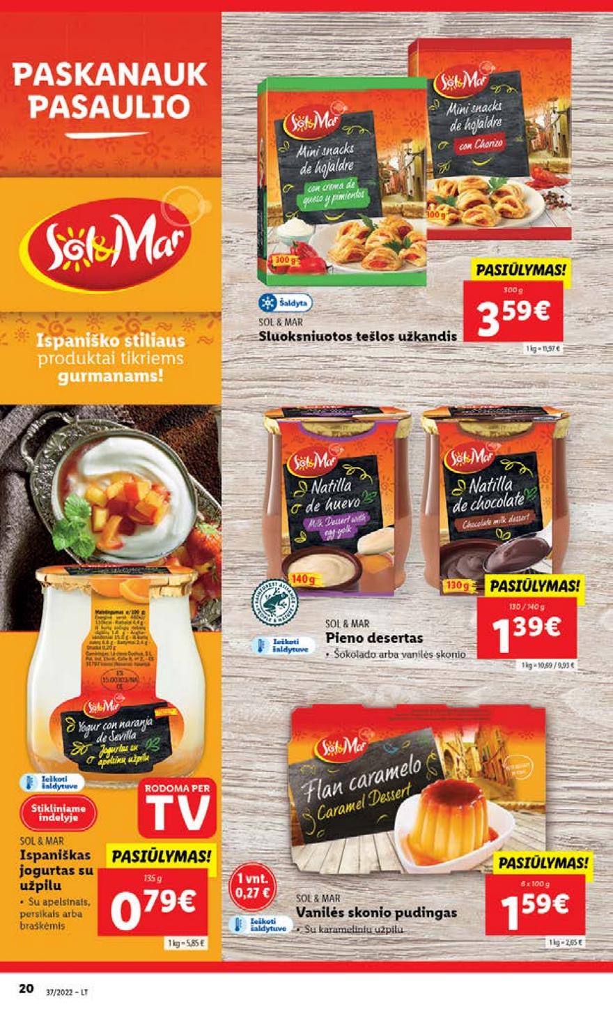 Lidl maisto prekių pasiūlymai akcijos nuo 
  2022-09-12 iki 
  2022-09-18 | Leidinukas.lt puslapis 20