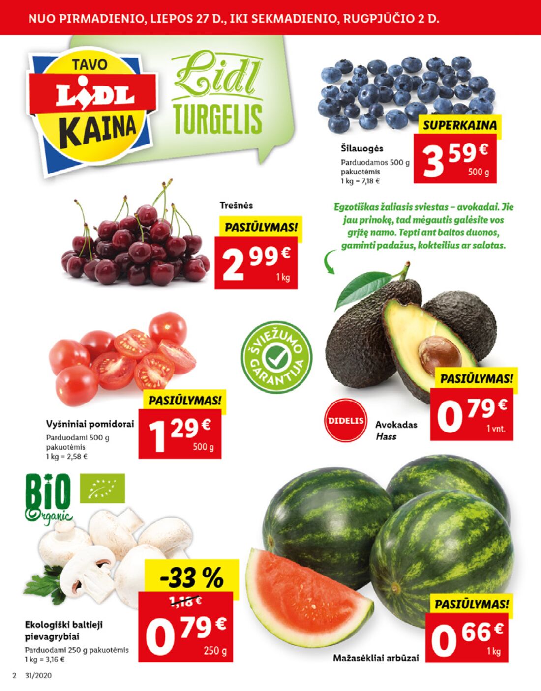 Lidl savaitinis leidinys akcijos nuo 
  2020-07-27 iki 
  2020-08-02 | Leidinukas.lt puslapis 2