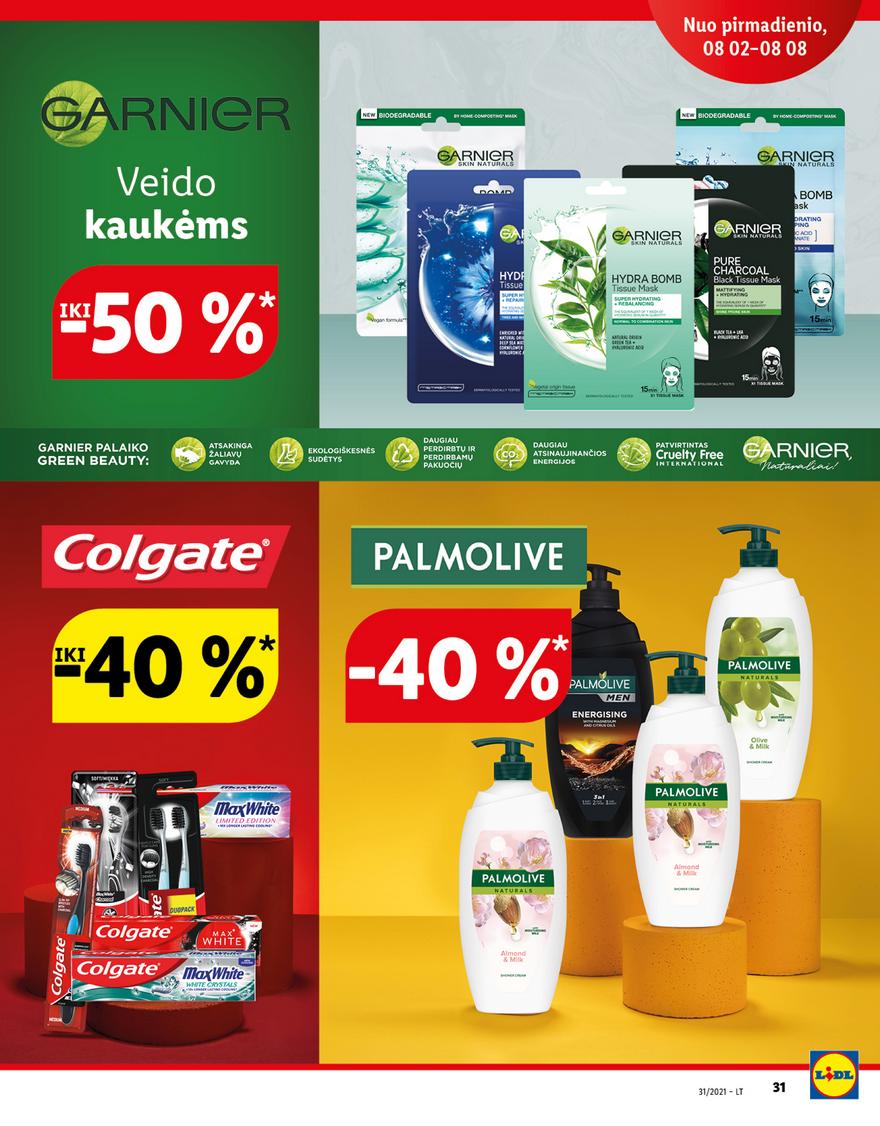 Lidl maisto prekių pasiūlymai akcijos nuo 
  2021-08-02 iki 
  2021-08-08 | Leidinukas.lt puslapis 31