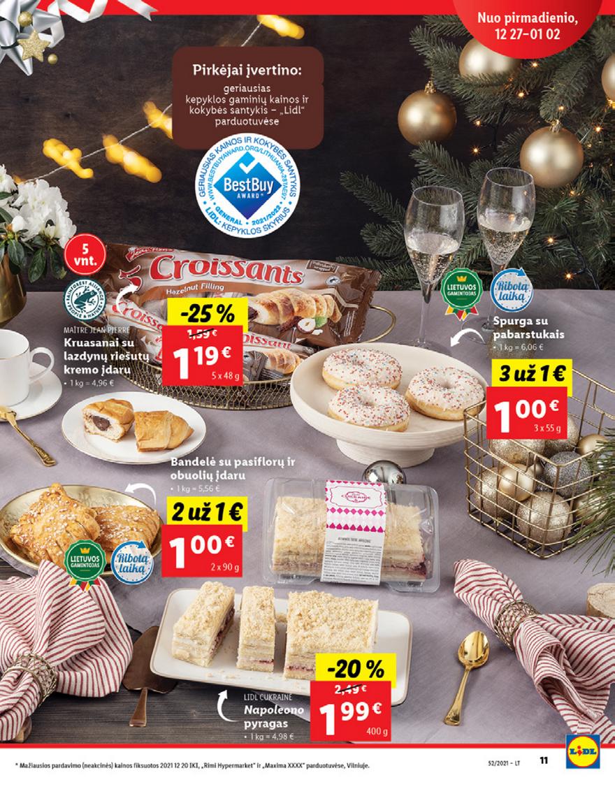 Lidl maisto prekių pasiūlymai akcijos nuo 
  2021-12-27 iki 
  2022-01-02 | Leidinukas.lt puslapis 11