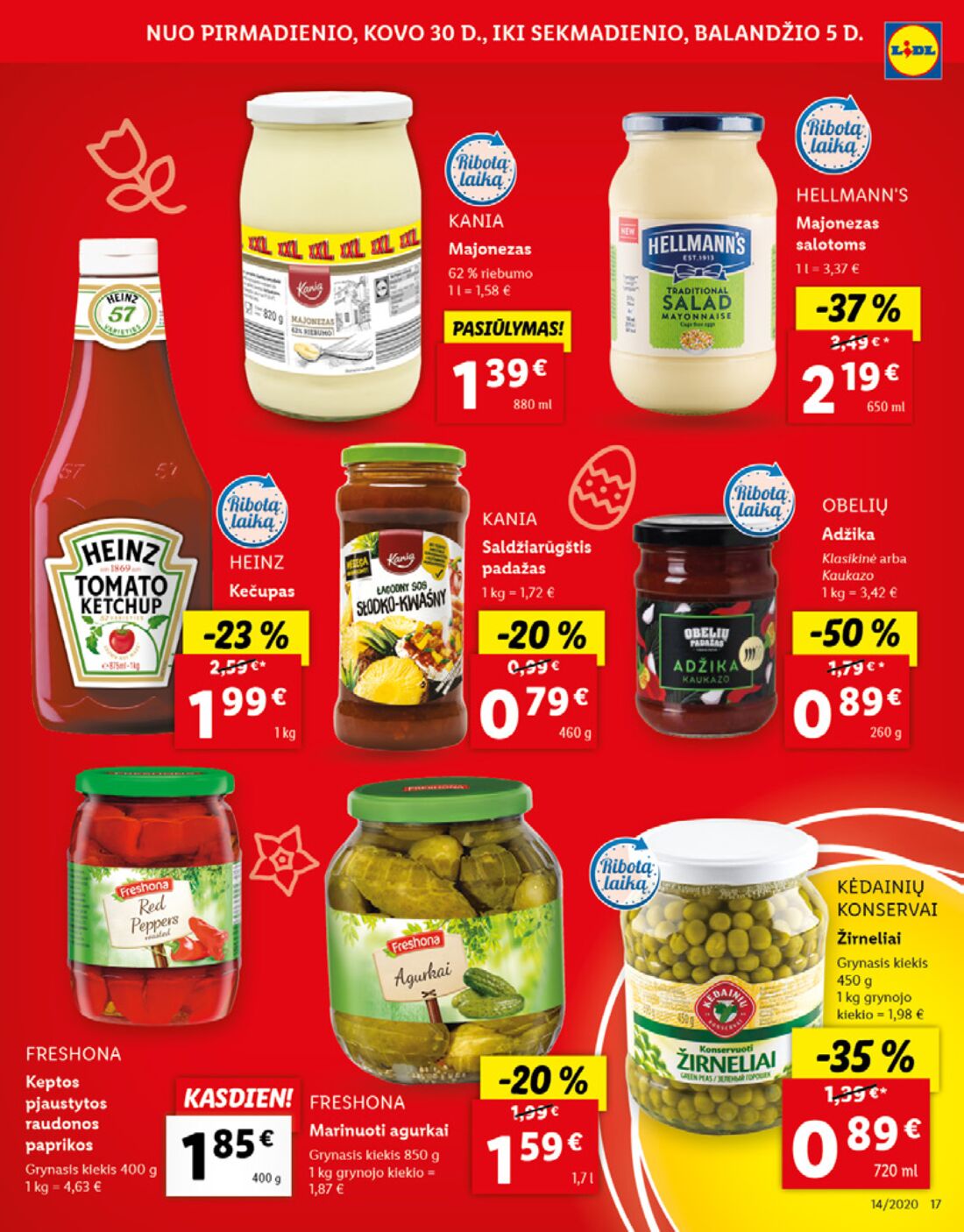 Lidl savaitinis leidinys akcijos nuo 
  2020-03-30 iki 
  2020-04-05 | Leidinukas.lt puslapis 17