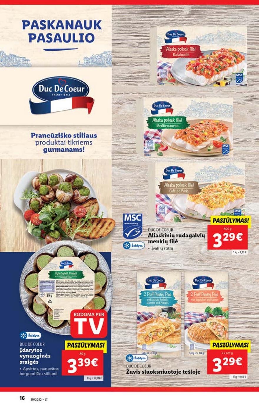 Lidl maisto prekių pasiūlymai akcijos nuo 
  2022-09-26 iki 
  2022-10-02 | Leidinukas.lt puslapis 16