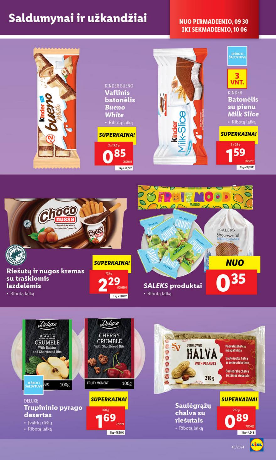 Lidl leidinys naujas akcijos nuo 
  2024-09-30 iki 
  2024-10-06 | Leidinukas.lt puslapis 21