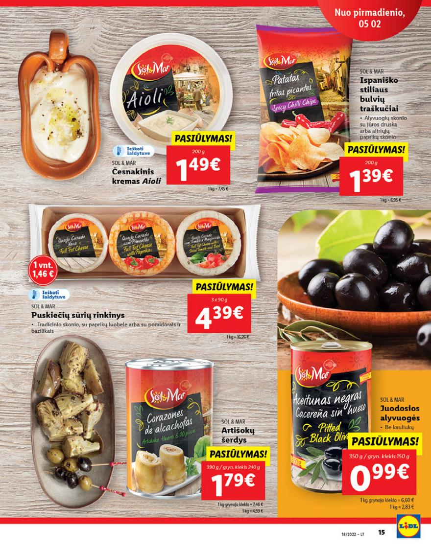 Lidl maisto prekių pasiūlymai akcijos nuo 
  2022-05-02 iki 
  2022-05-08 | Leidinukas.lt puslapis 15