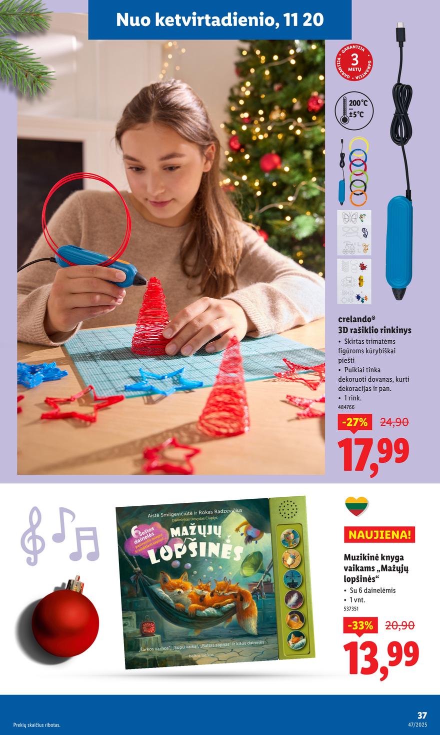 Lidl leidinys naujas akcijos nuo 
  2025-11-17 iki 
  2025-11-23 | Leidinukas.lt puslapis 39