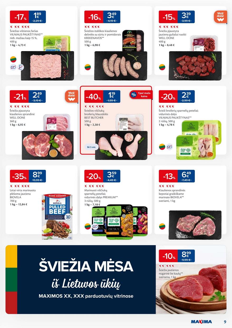 Maxima kaininis leidinys akcijos nuo 
  2024-01-09 iki 
  2024-01-15 | Leidinukas.lt puslapis 9