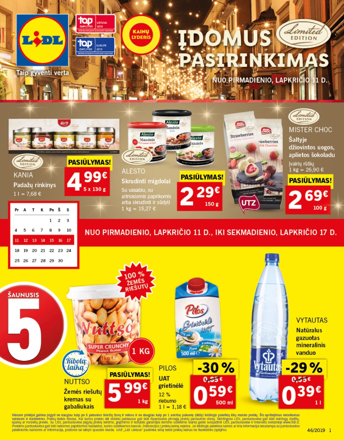Lidl savaitinis leidinys akcijos nuo 
  2019-11-11 iki 
  2019-11-17 | Leidinukas.lt puslapis 1