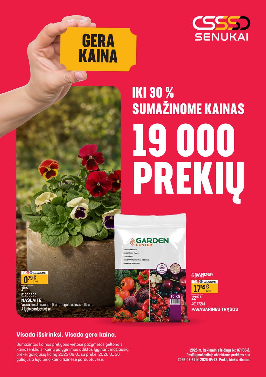 Senukai leidinys akcijos nuo 
  2026-03-31 iki 
  2026-04-13 | Leidinukas.lt puslapis 1