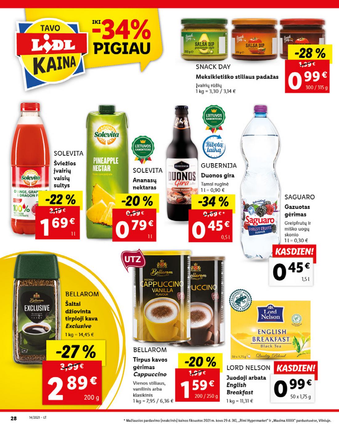 Lidl maisto prekių pasiūlymai akcijos nuo 
  2021-04-05 iki 
  2021-04-11 | Leidinukas.lt puslapis 28