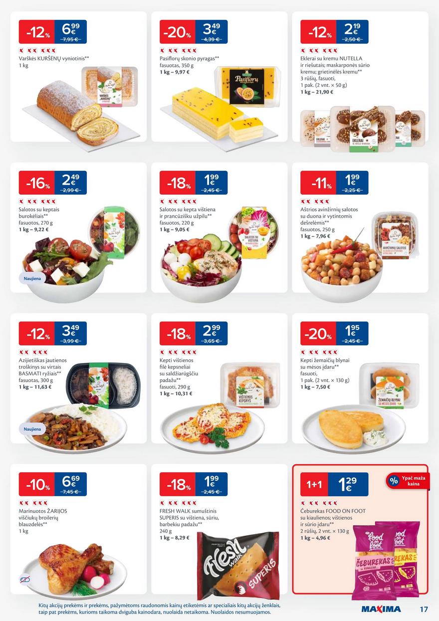 Maxima savaitinis leidinys 40 akcijos nuo 
  2024-10-01 iki 
  2024-10-07 | Leidinukas.lt puslapis 17