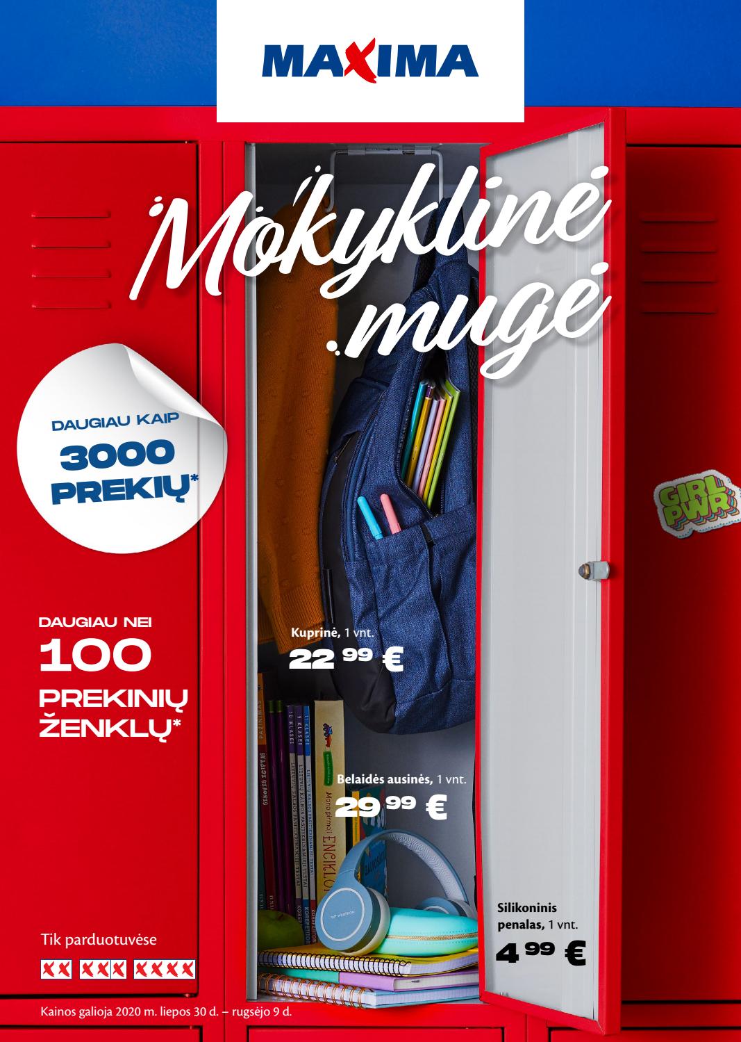 Maxima kaininis leidinys akcijos nuo 
  2020-07-30 iki 
  2020-09-09 | Leidinukas.lt puslapis 1