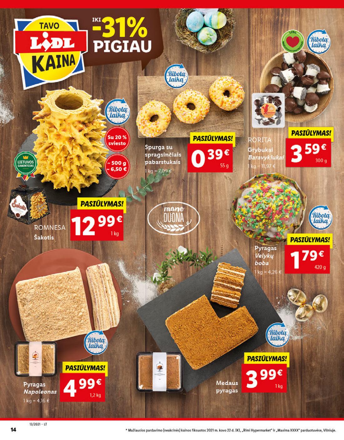 Lidl maisto prekių pasiūlymai akcijos nuo 
  2021-03-29 iki 
  2021-04-03 | Leidinukas.lt puslapis 14