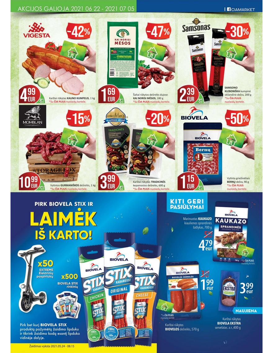 Čia market leidinys akcijos nuo 
  2021-06-22 iki 
  2021-07-05 | Leidinukas.lt puslapis 5