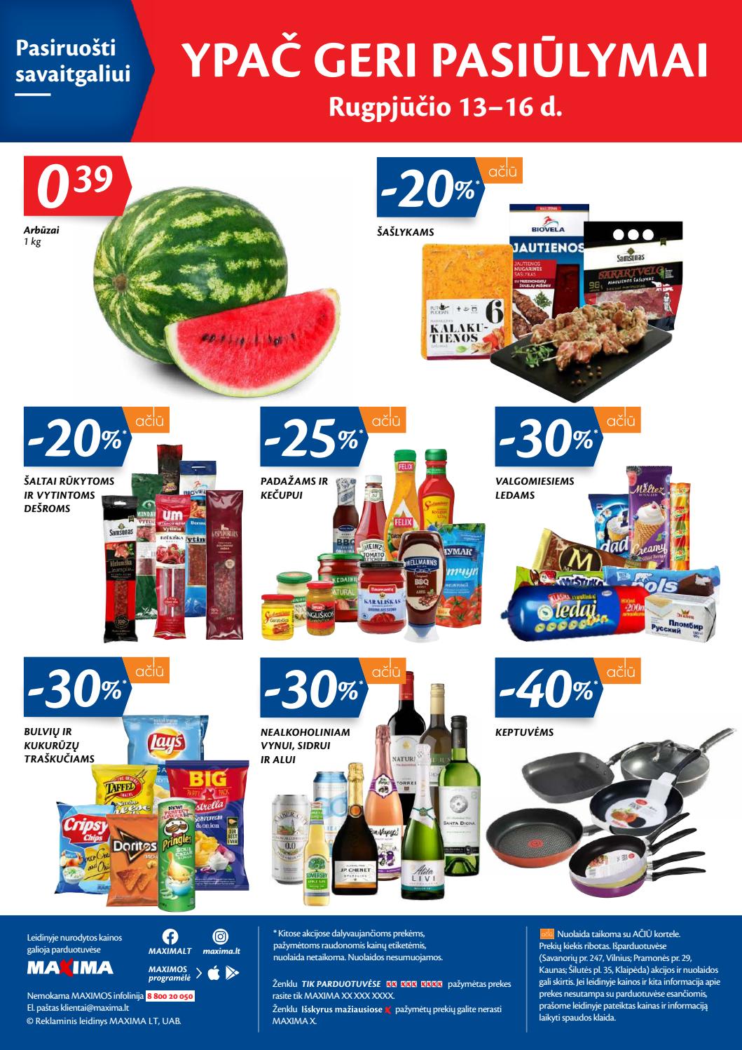 Maxima kaininis leidinys akcijos nuo 
  2020-08-11 iki 
  2020-08-17 | Leidinukas.lt puslapis 32