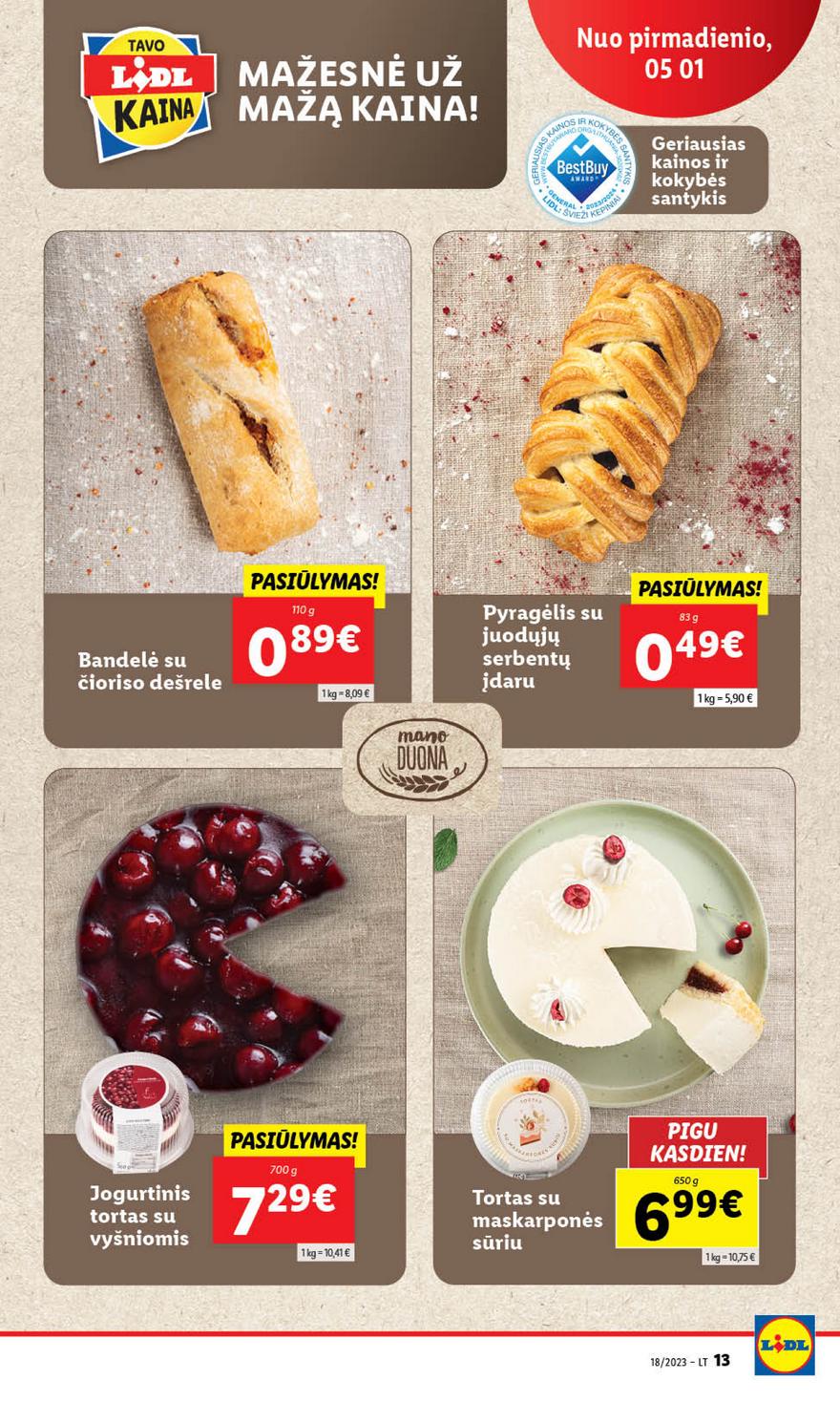 Lidl pasiūlymai akcijos nuo 
  2023-05-01 iki 
  2023-05-07 | Leidinukas.lt puslapis 13