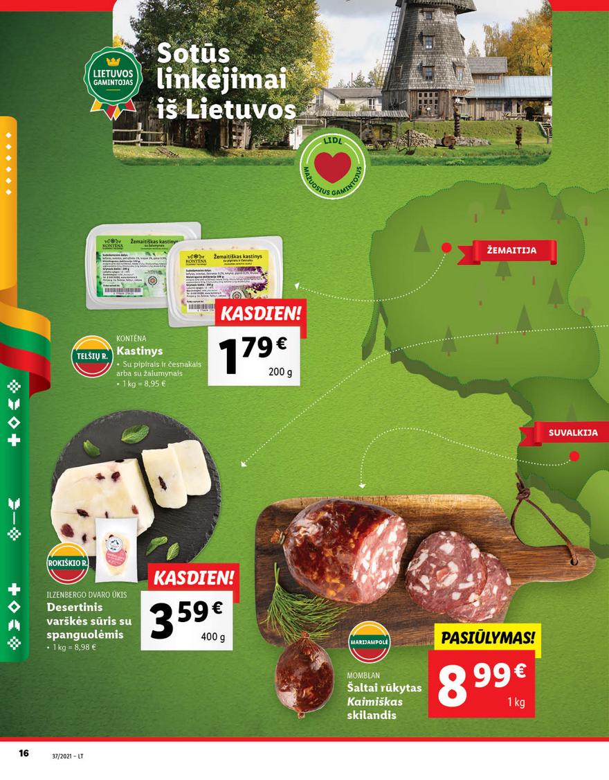 Lidl maisto prekių pasiūlymai akcijos nuo 
  2021-09-13 iki 
  2021-09-19 | Leidinukas.lt puslapis 16