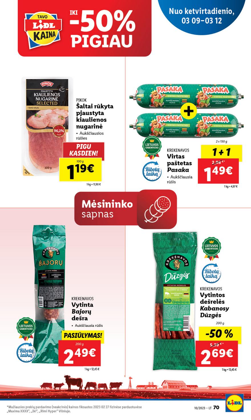 Lidl pasiūlymai akcijos nuo 
  2023-03-03 iki 
  2023-03-12 | Leidinukas.lt puslapis 70