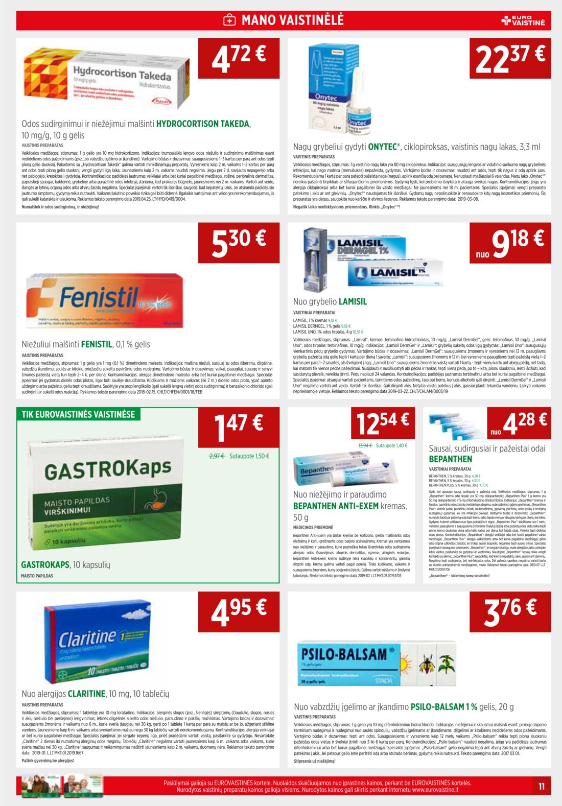 Euro vaistinė leidinys akcijos nuo 
  2019-08-01 iki 
  2019-08-31 | Leidinukas.lt puslapis 11