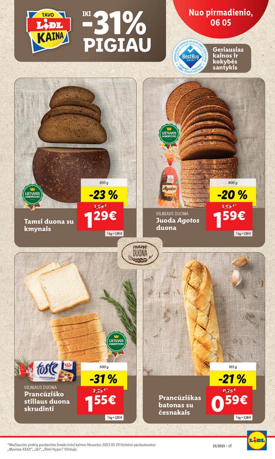 Lidl pasiūlymai akcijos nuo 
  2023-06-05 iki 
  2023-06-11 | Leidinukas.lt puslapis 13