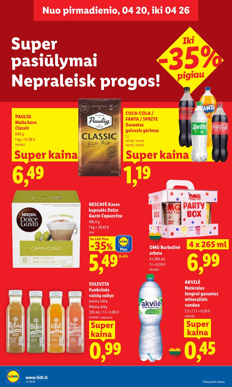 Lidl leidinys akcijos nuo 
  2026-04-20 iki 
  2026-04-26 | Leidinukas.lt puslapis 16