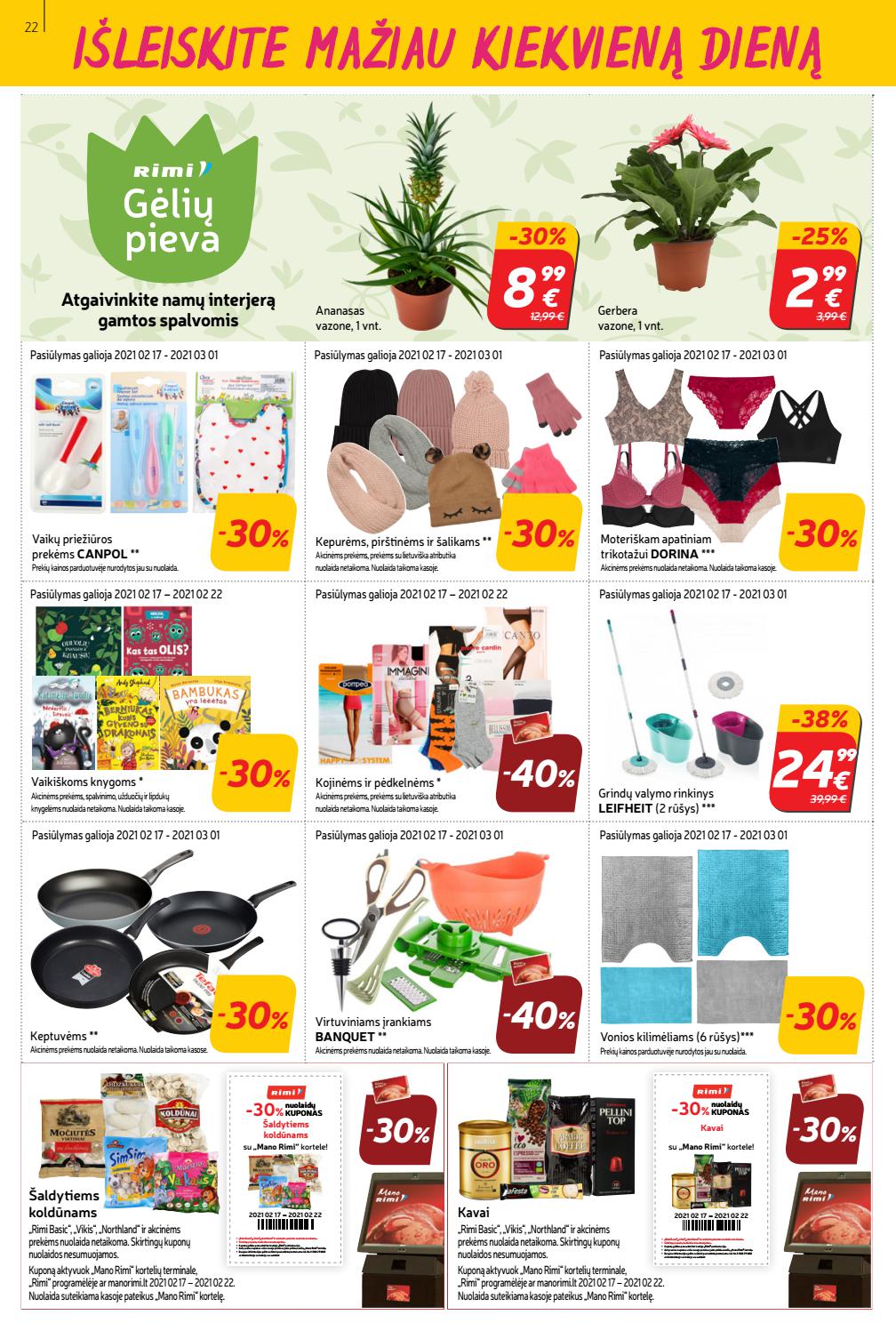 Rimi savaitinis leidinys akcijos nuo 
  2021-02-17 iki 
  2021-02-22 | Leidinukas.lt puslapis 22