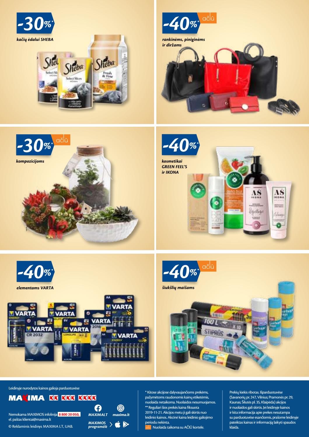 Maxima kaininis leidinys akcijos nuo 
  2019-12-05 iki 
  2019-12-18 | Leidinukas.lt puslapis 32