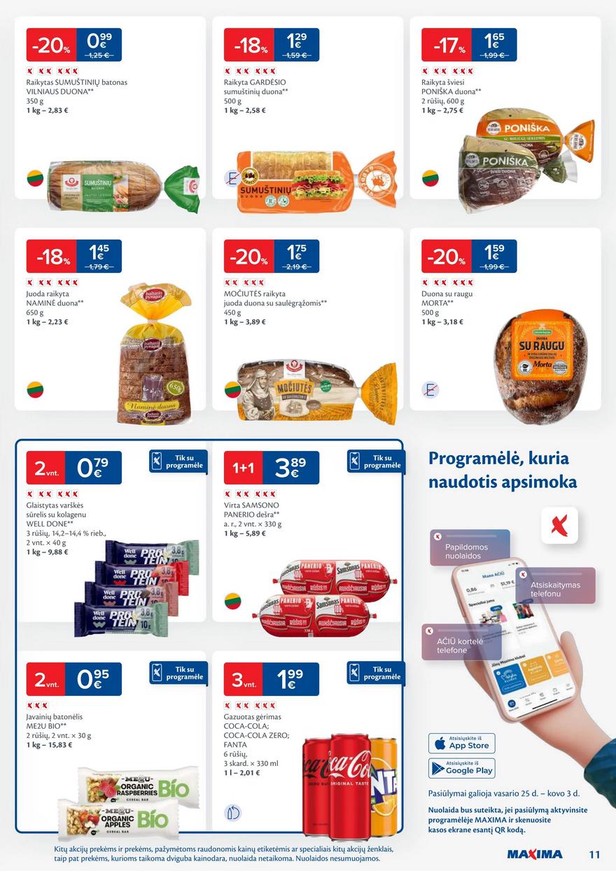 Maxima savaitinis leidinys 9 akcijos nuo 
  2025-02-25 iki 
  2025-03-03 | Leidinukas.lt puslapis 11