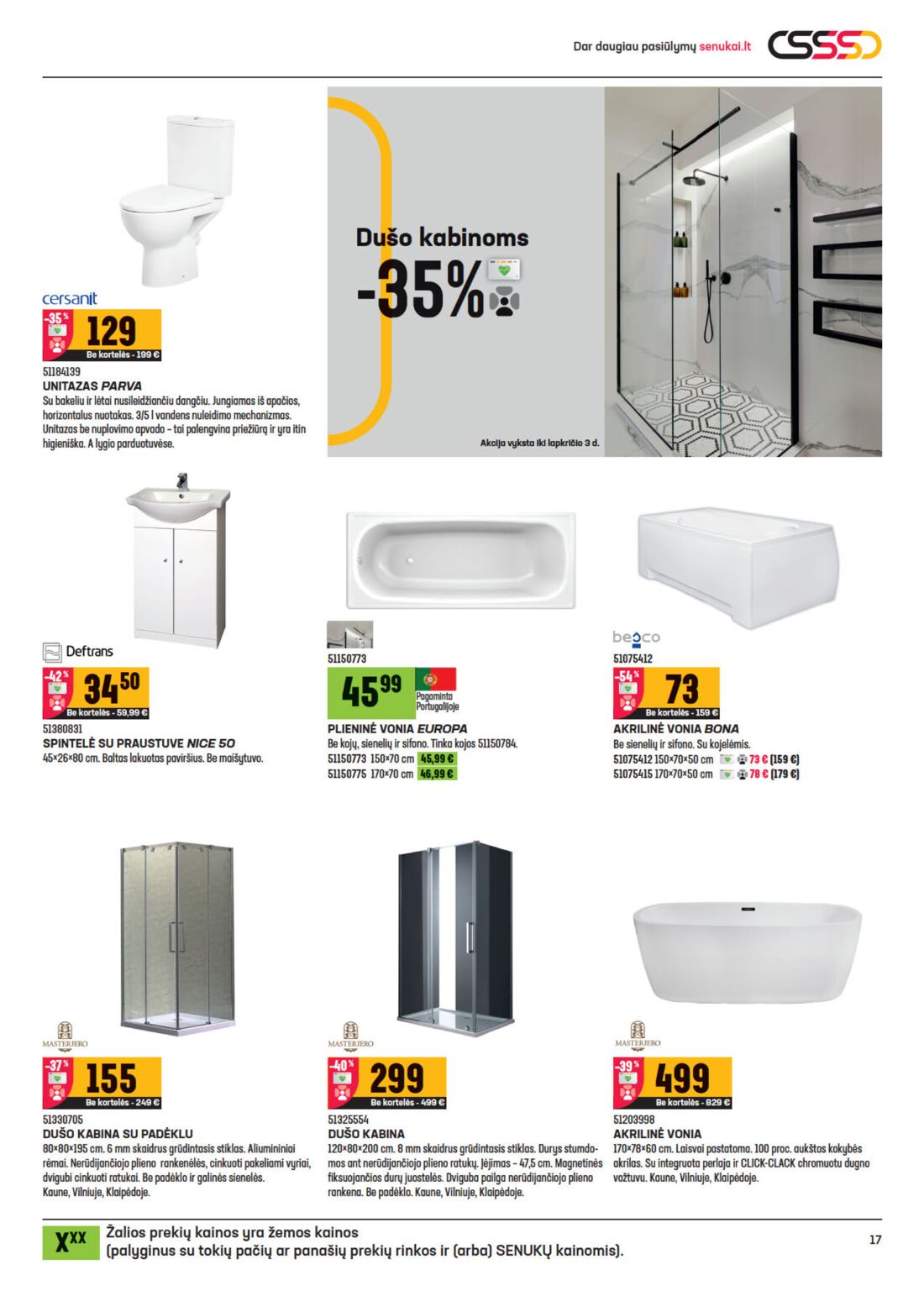 Senukai reklaminis leidinys akcijos nuo 
  2020-10-14 iki 
  2020-11-02 | Leidinukas.lt puslapis 17
