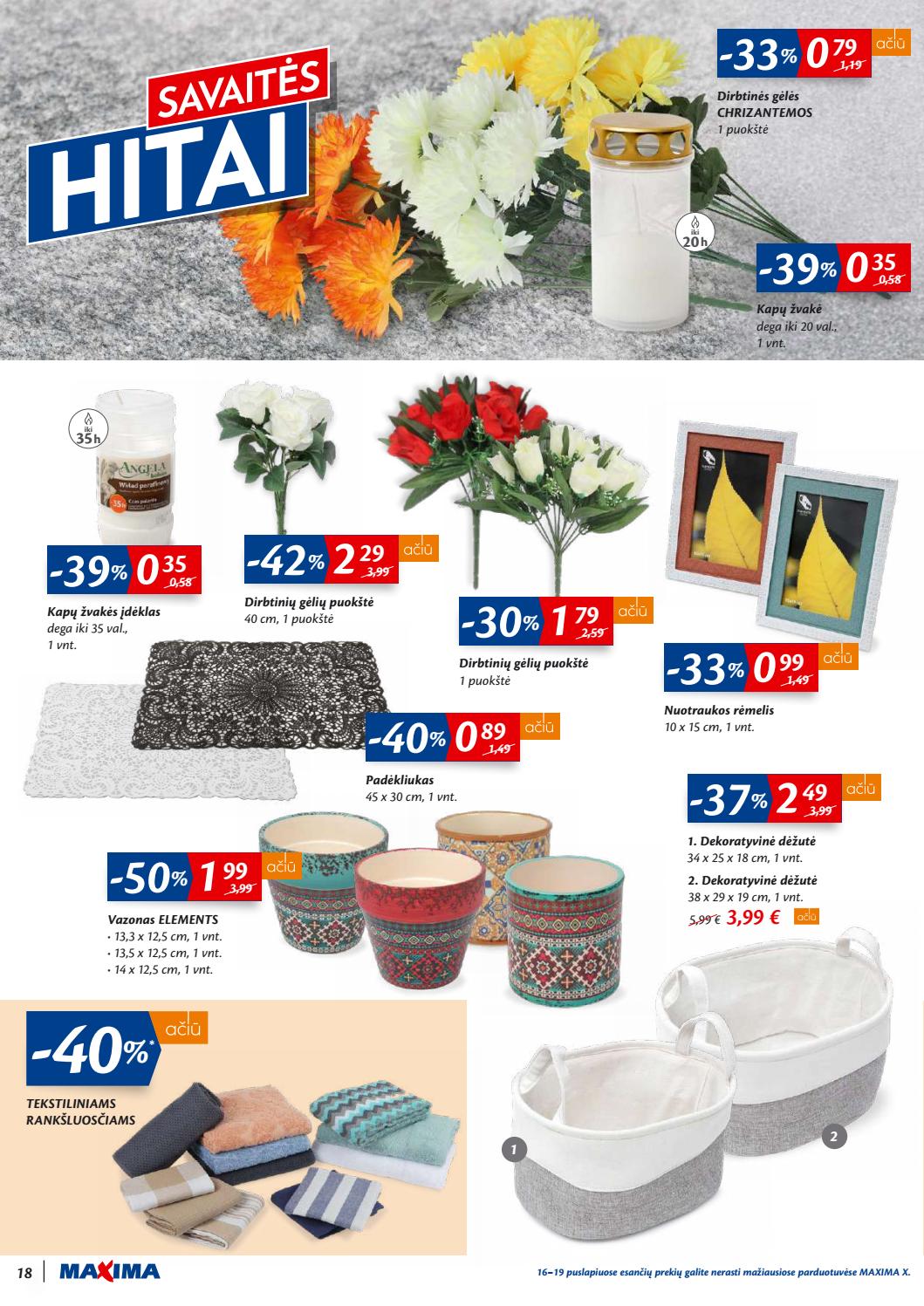 Maxima kaininis leidinys akcijos nuo 
  2019-10-01 iki 
  2019-10-07 | Leidinukas.lt puslapis 18