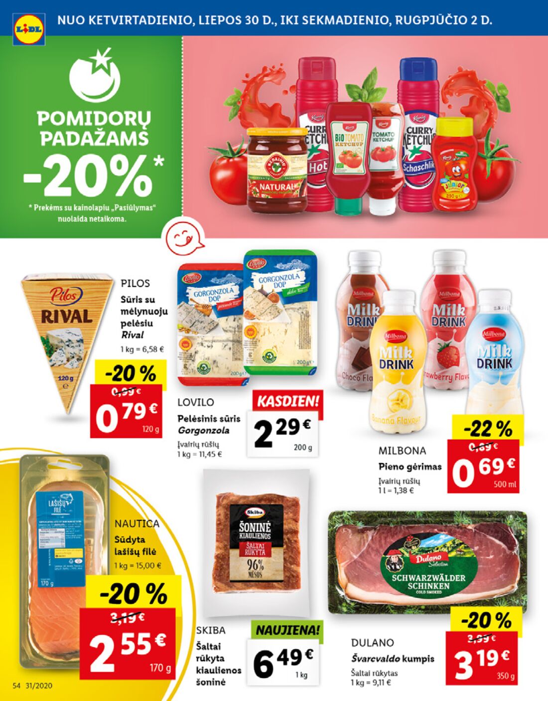 Lidl savaitinis leidinys akcijos nuo 
  2020-07-27 iki 
  2020-08-02 | Leidinukas.lt puslapis 54