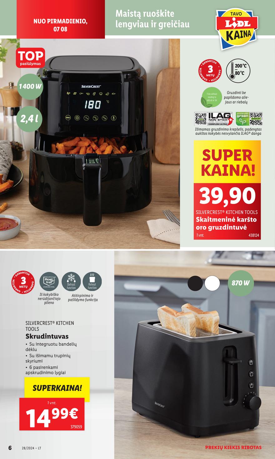 Lidl ne maisto leidinys akcijos nuo 
  2024-07-08 iki 
  2024-07-14 | Leidinukas.lt puslapis 6