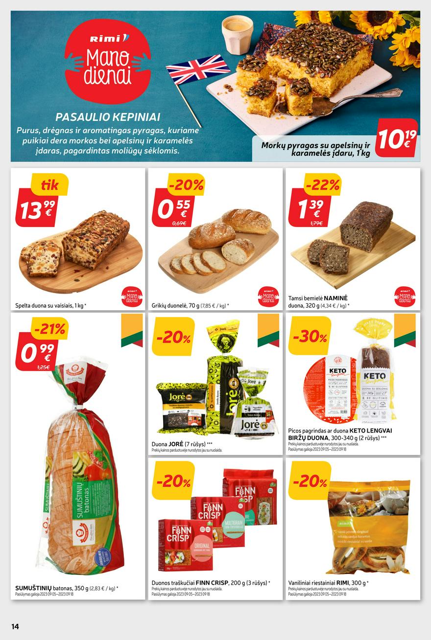 Rimi savaitinis leidinys akcijos nuo 
  2023-09-05 iki 
  2023-09-11 | Leidinukas.lt puslapis 14