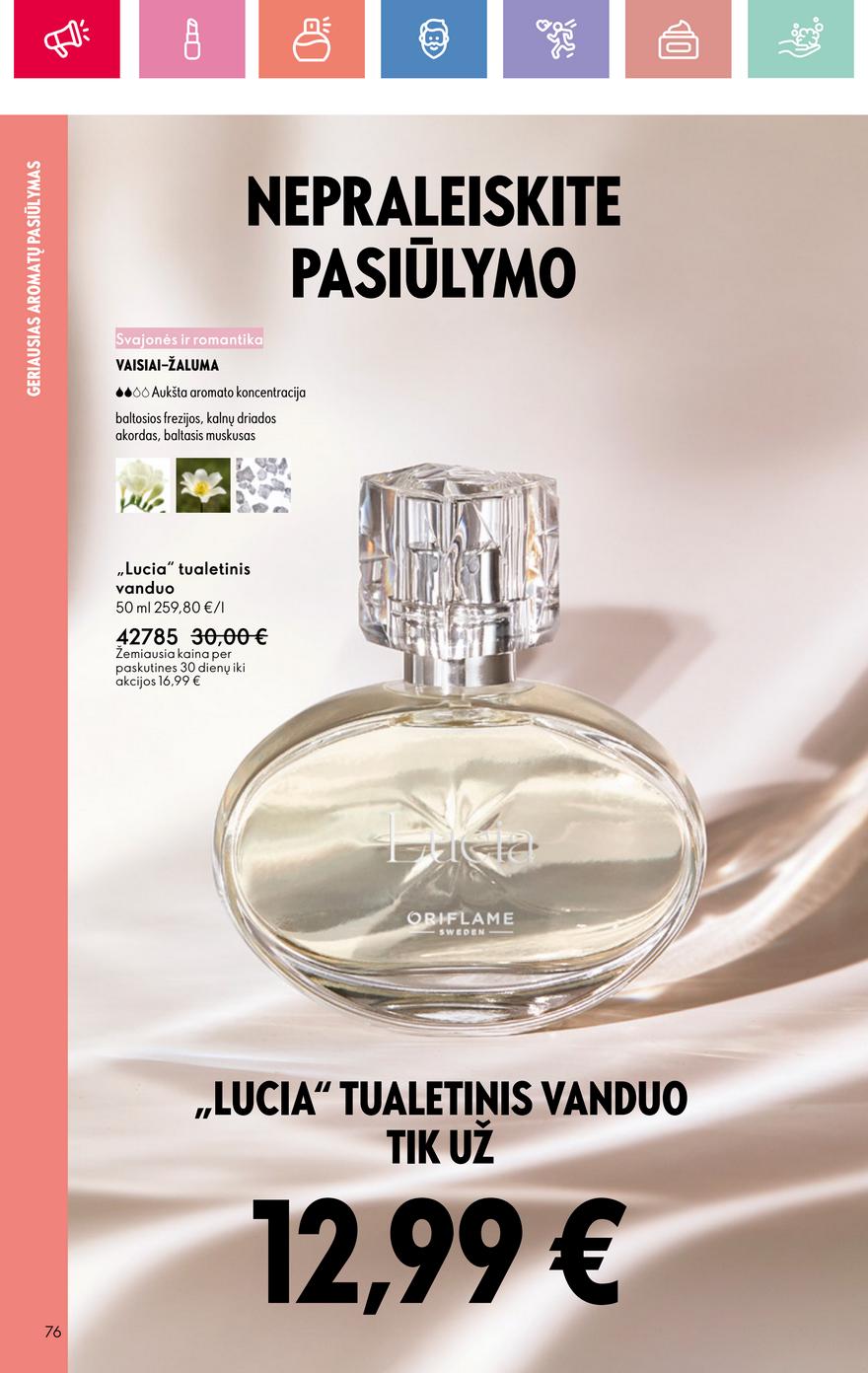Oriflame katalogas akcijos nuo 
  2025-07-13 iki 
  2025-08-02 | Leidinukas.lt puslapis 76
