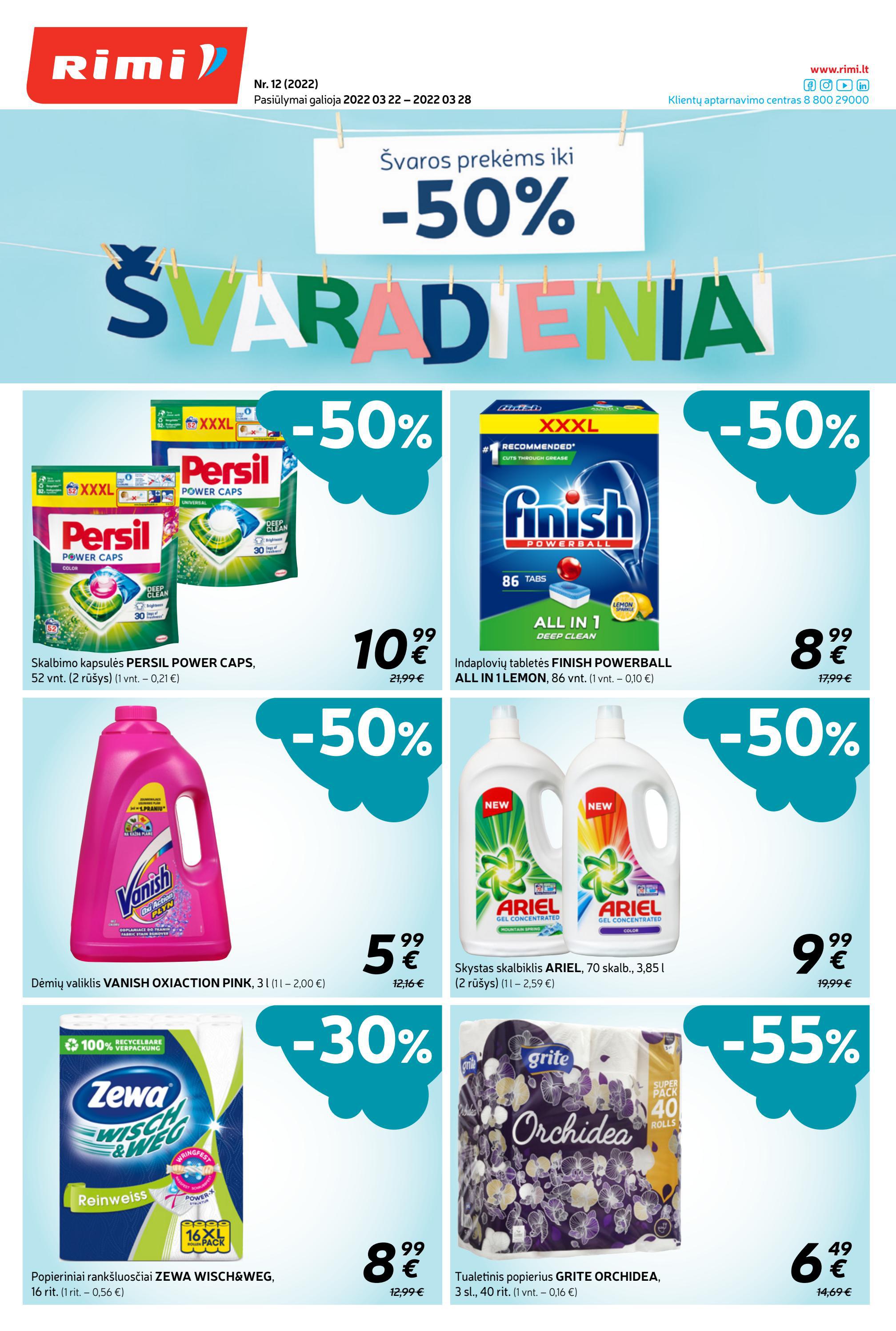 Rimi savaitinis leidinys akcijos nuo 
  2022-03-22 iki 
  2022-03-28 | Leidinukas.lt puslapis 1
