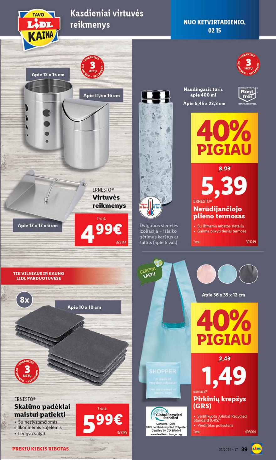 Ldil ne maisto prekių pasiūlymai akcijos nuo 
  2024-02-12 iki 
  2024-02-18 | Leidinukas.lt puslapis 39