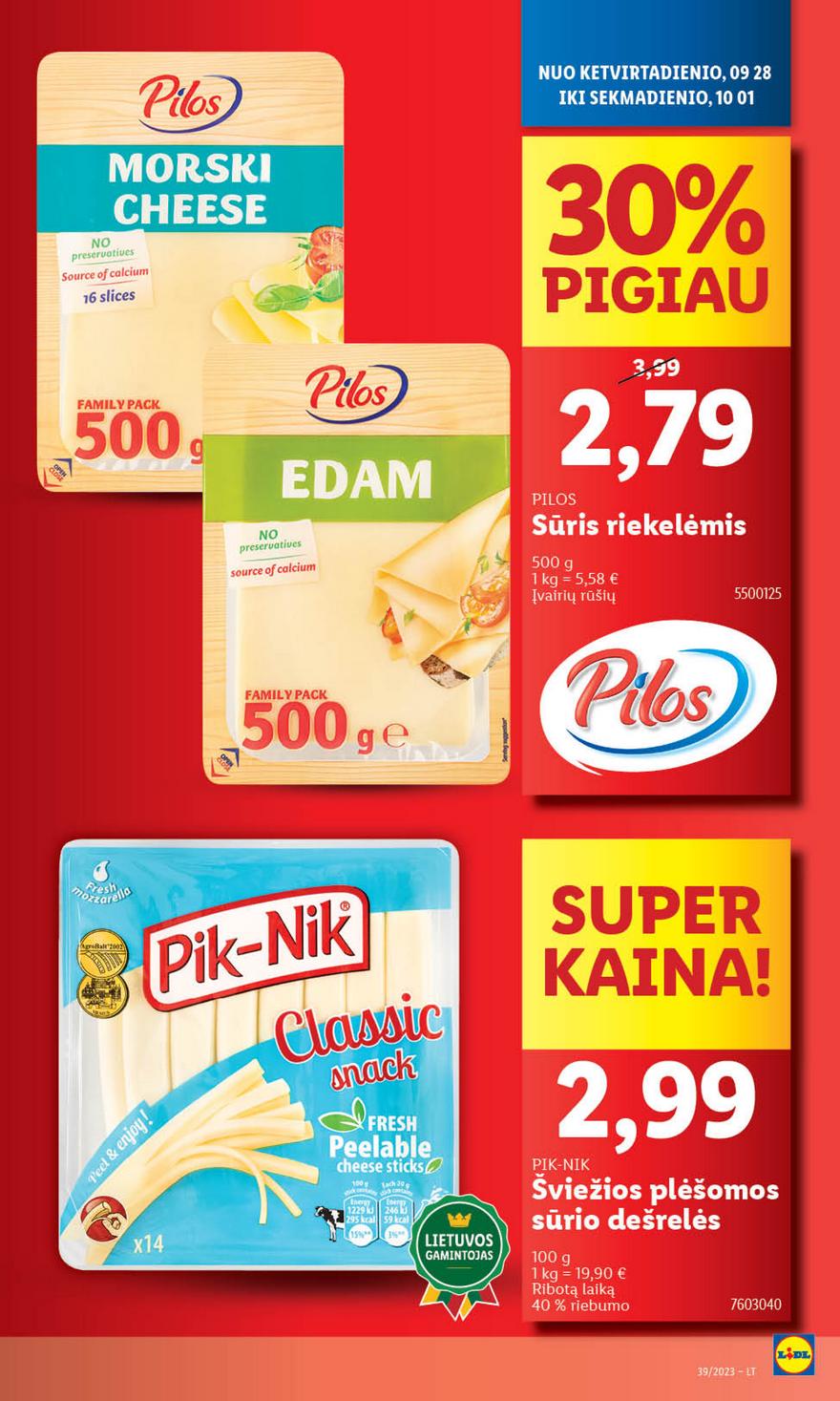 Lidl pasiūlymai akcijos nuo 
  2023-09-25 iki 
  2023-10-01 | Leidinukas.lt puslapis 47