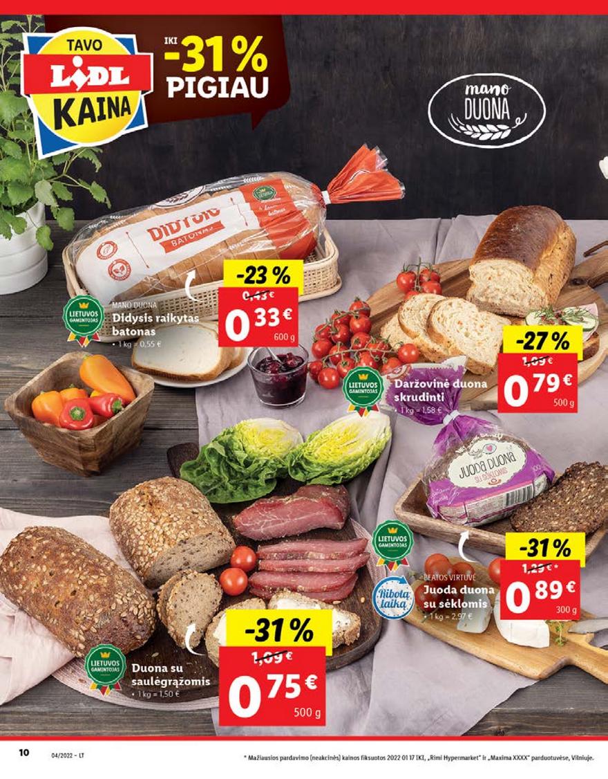 Lidl pasiūlymai akcijos nuo 
  2022-01-24 iki 
  2022-01-30 | Leidinukas.lt puslapis 10