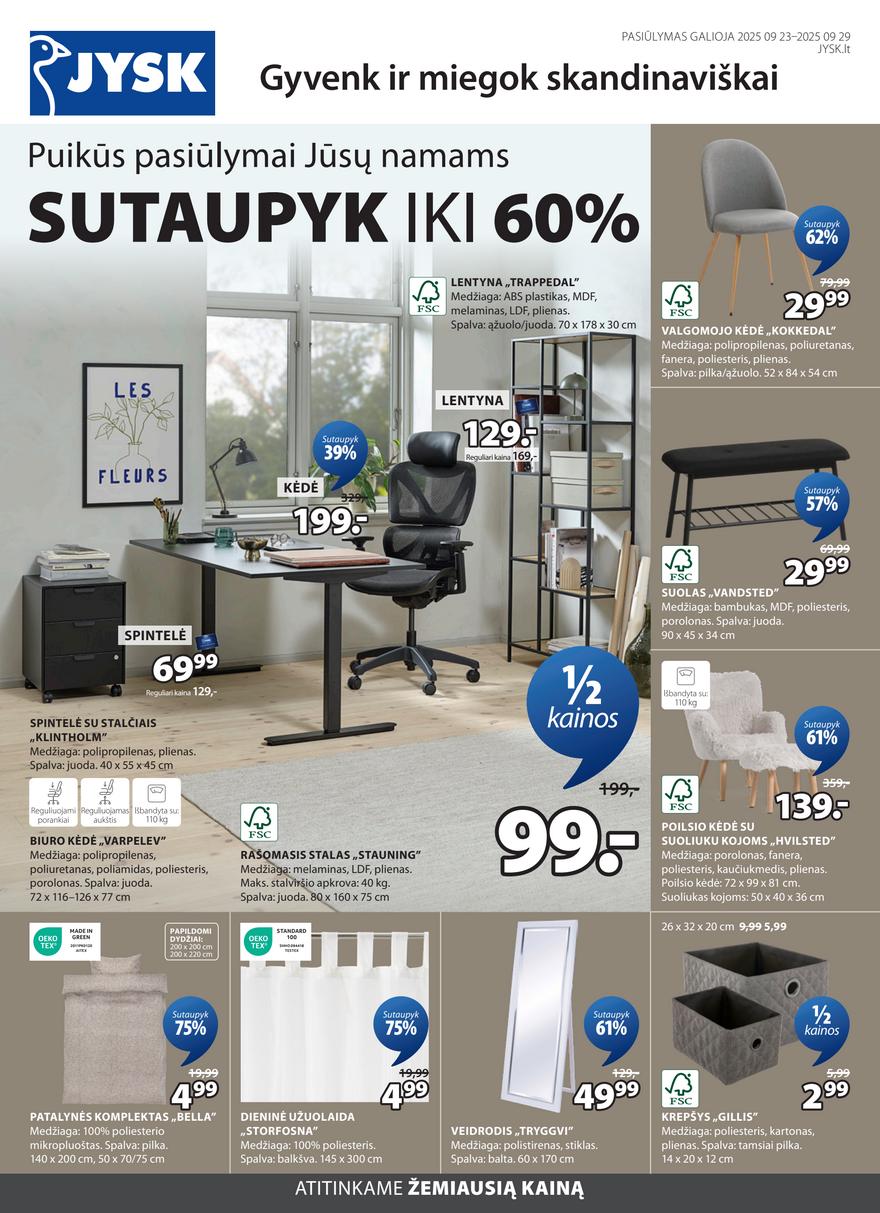 Jysk leidinys akcijos nuo 
  2025-09-23 iki 
  2025-09-29 | Leidinukas.lt puslapis 1
