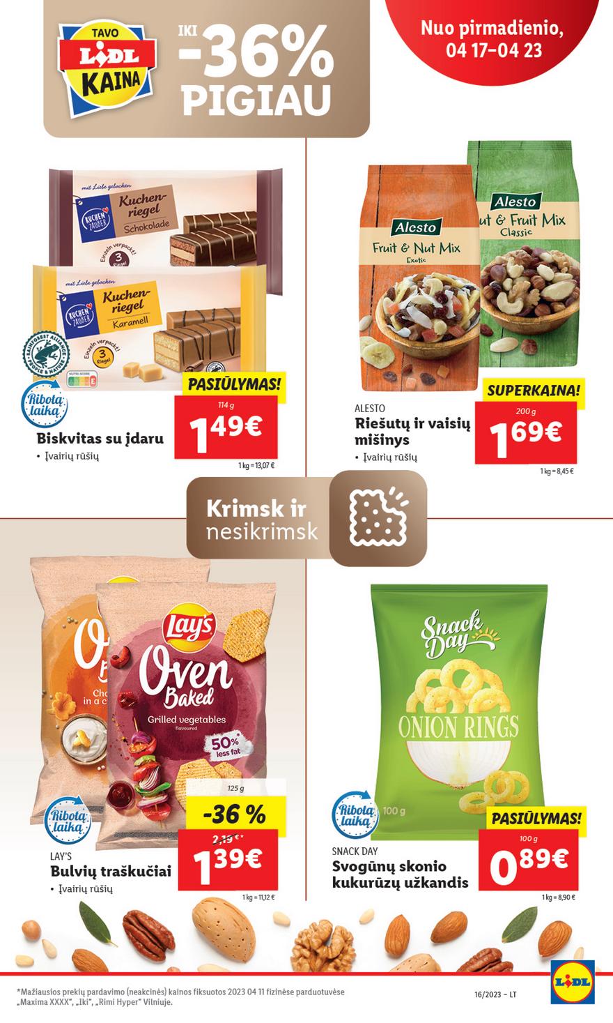 Lidl pasiūlymai akcijos nuo 
  2023-04-17 iki 
  2023-04-23 | Leidinukas.lt puslapis 56