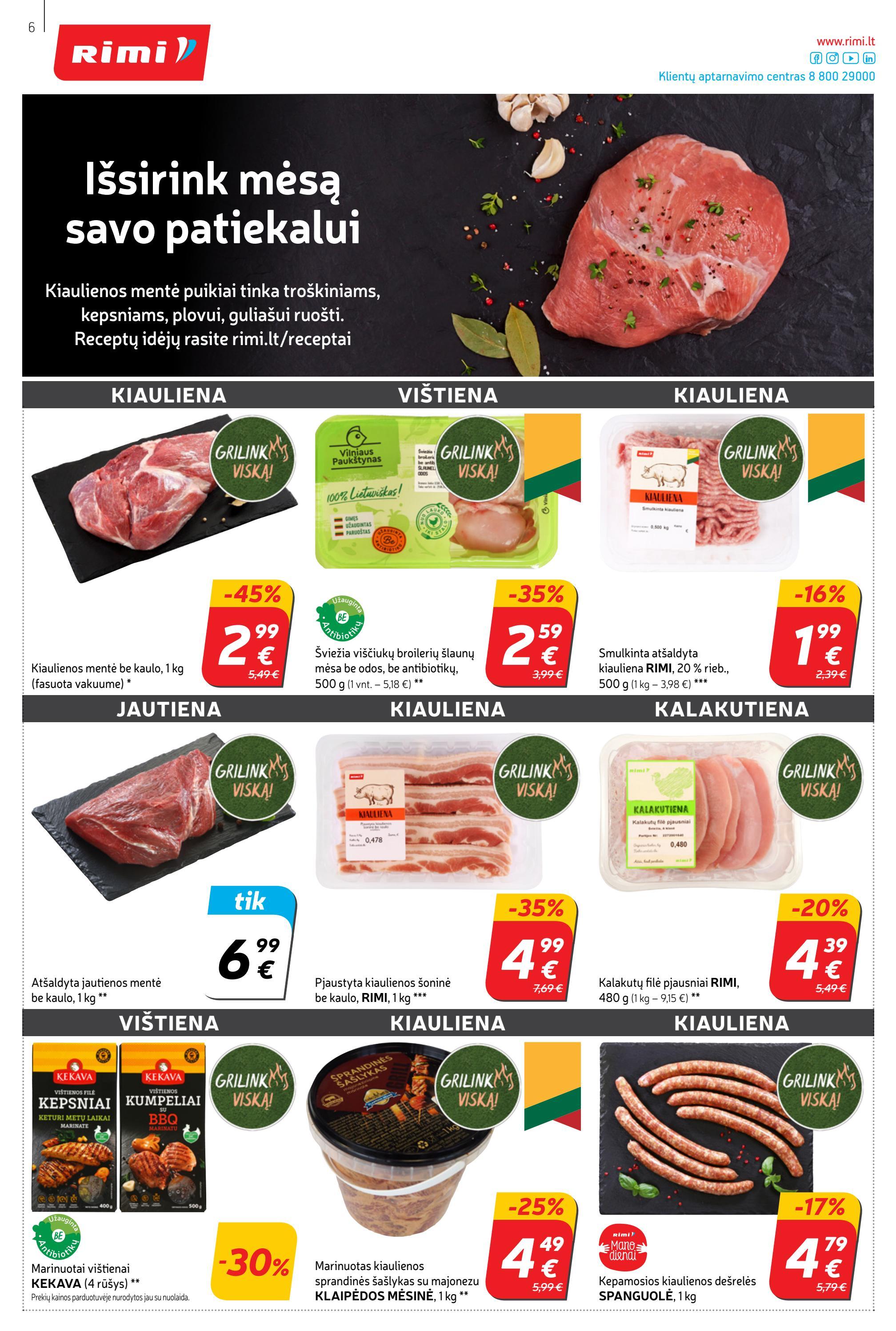 Rimi savaitinis leidinys akcijos nuo 
  2022-05-31 iki 
  2022-06-06 | Leidinukas.lt puslapis 6
