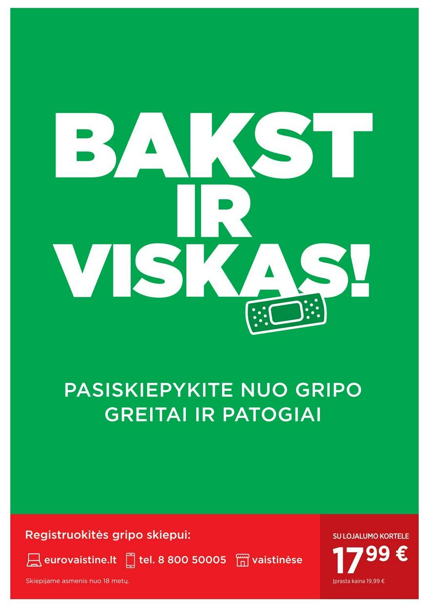 Euro vaistinė katalogas akcijos nuo 
  2024-10-01 iki 
  2024-10-31 | Leidinukas.lt puslapis 40