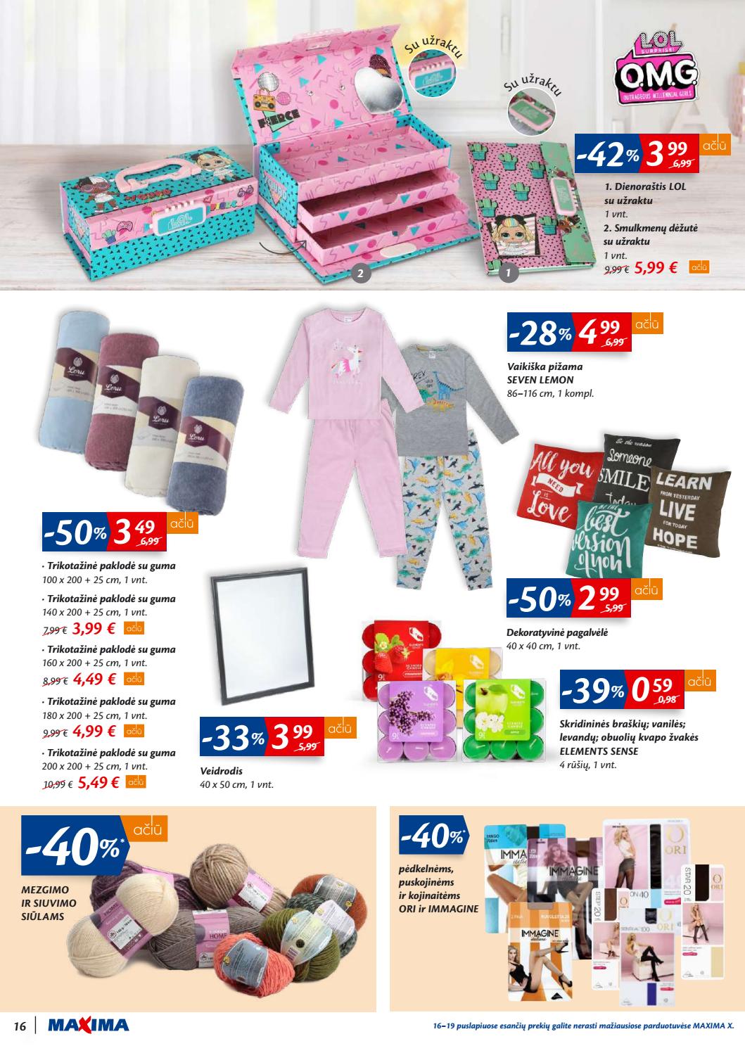 Maxima kaininis leidinys akcijos nuo 
  2019-10-22 iki 
  2019-10-28 | Leidinukas.lt puslapis 16