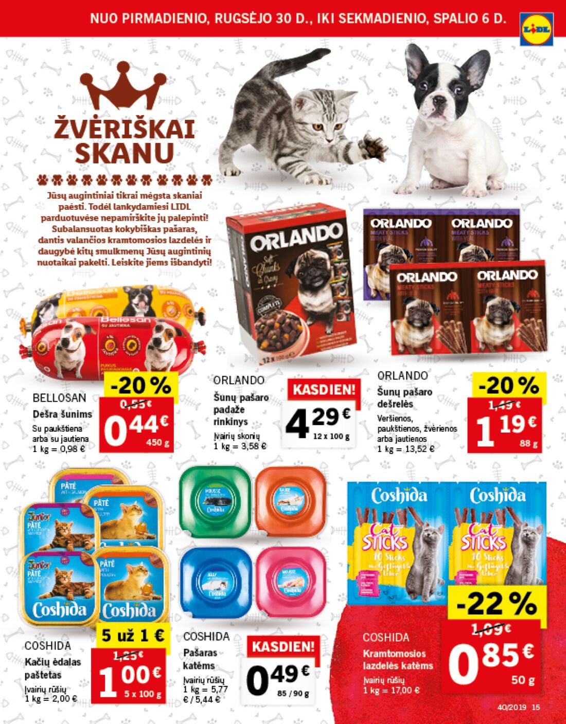Lidl savaitinis leidinys akcijos nuo 
  2019-09-30 iki 
  2019-10-06 | Leidinukas.lt puslapis 15
