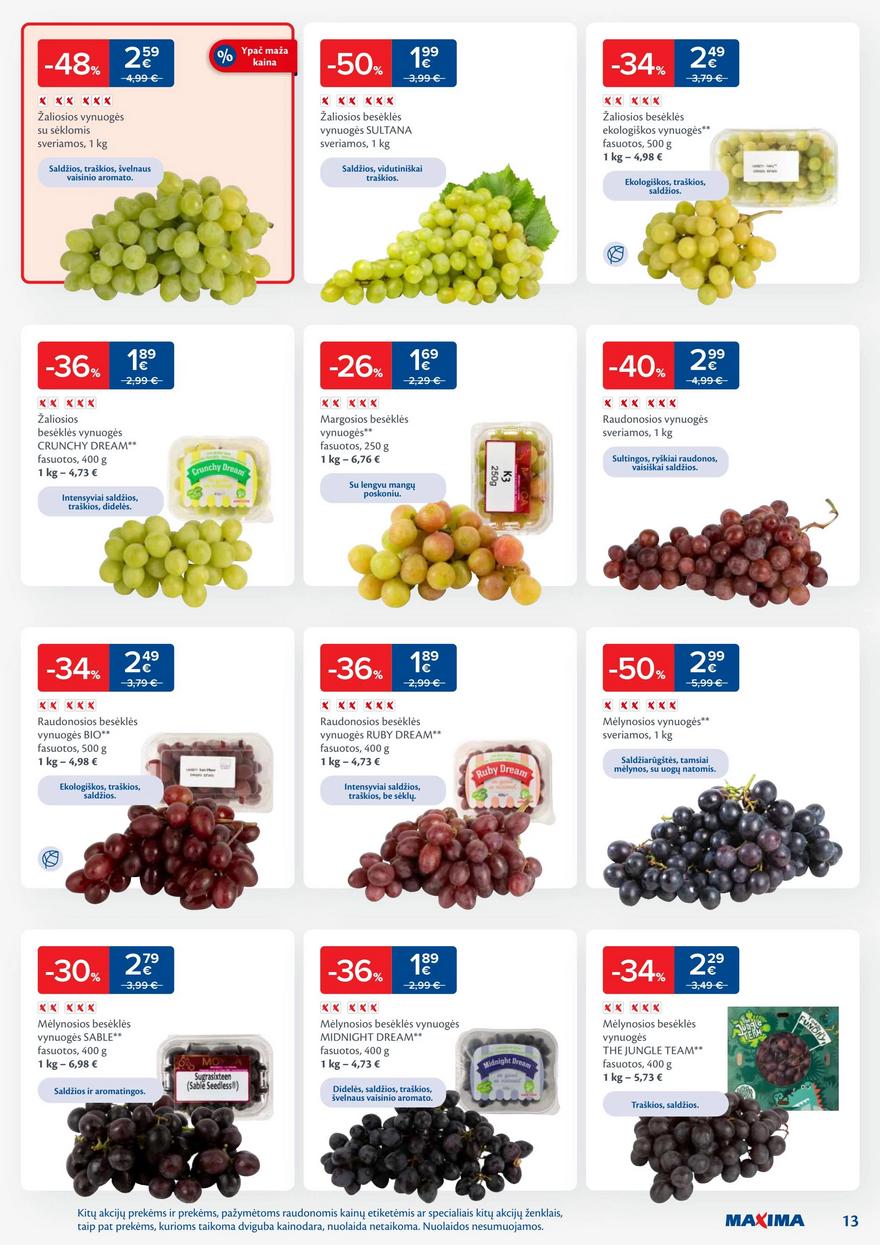 Maxima leidinukas akcijos nuo
2025-09-02 iki
2025-09-08 | Leidinukas.lt puslapis 13