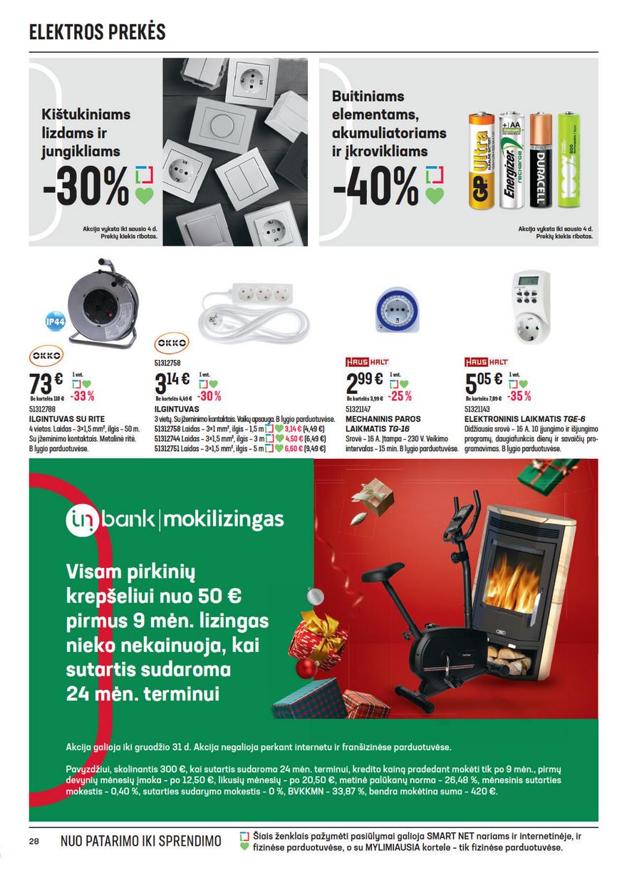 Senukai leidinys akcijos nuo 
  2021-12-02 iki 
  2022-01-03 | Leidinukas.lt puslapis 28