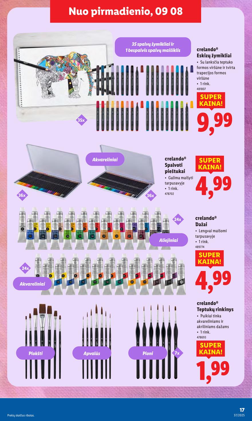 Lidl leidinys akcijos nuo 
  2025-09-08 iki 
  2025-09-14 | Leidinukas.lt puslapis 17