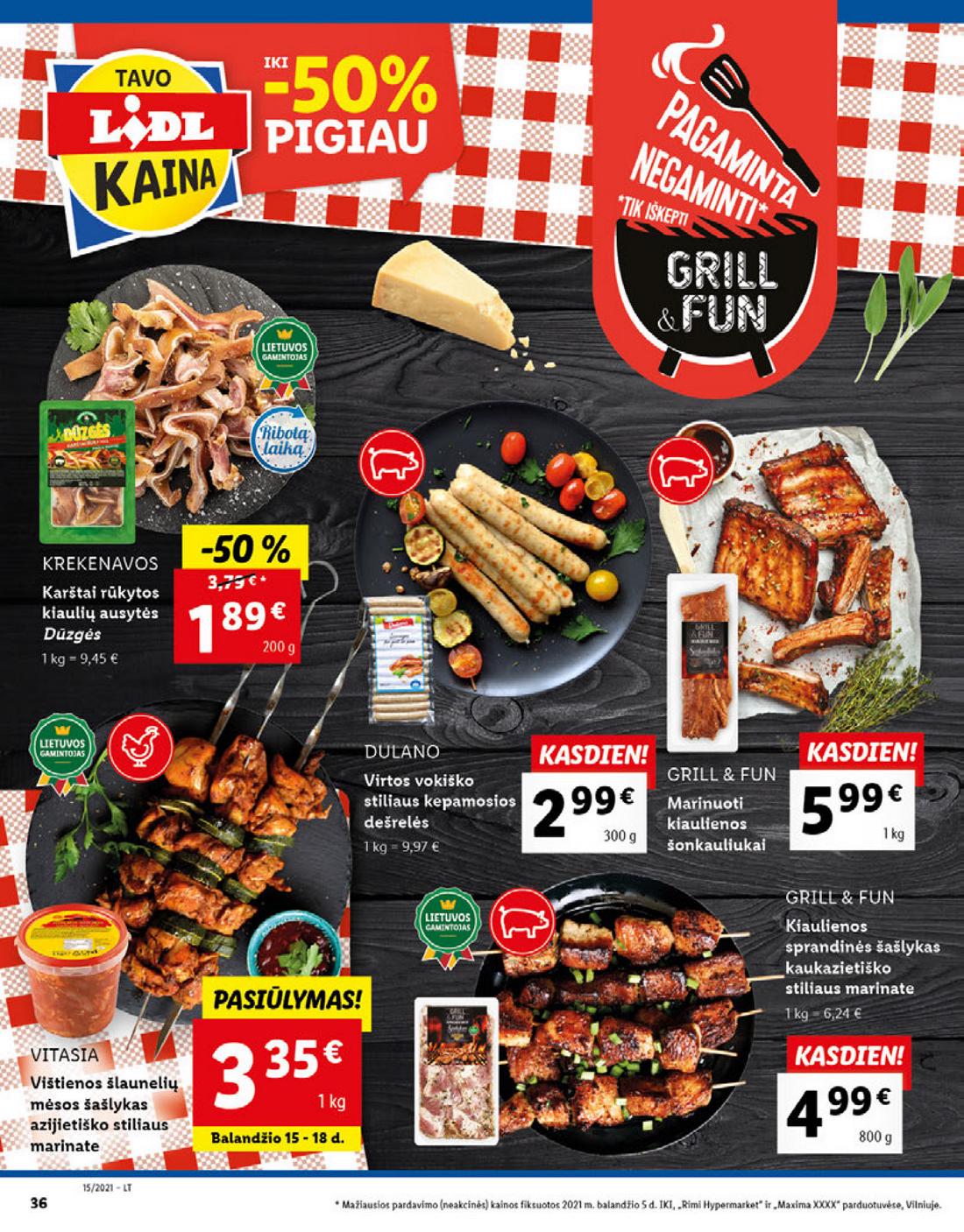 Lidl maisto prekių pasiūlymai akcijos nuo 
  2021-04-12 iki 
  2021-04-18 | Leidinukas.lt puslapis 36