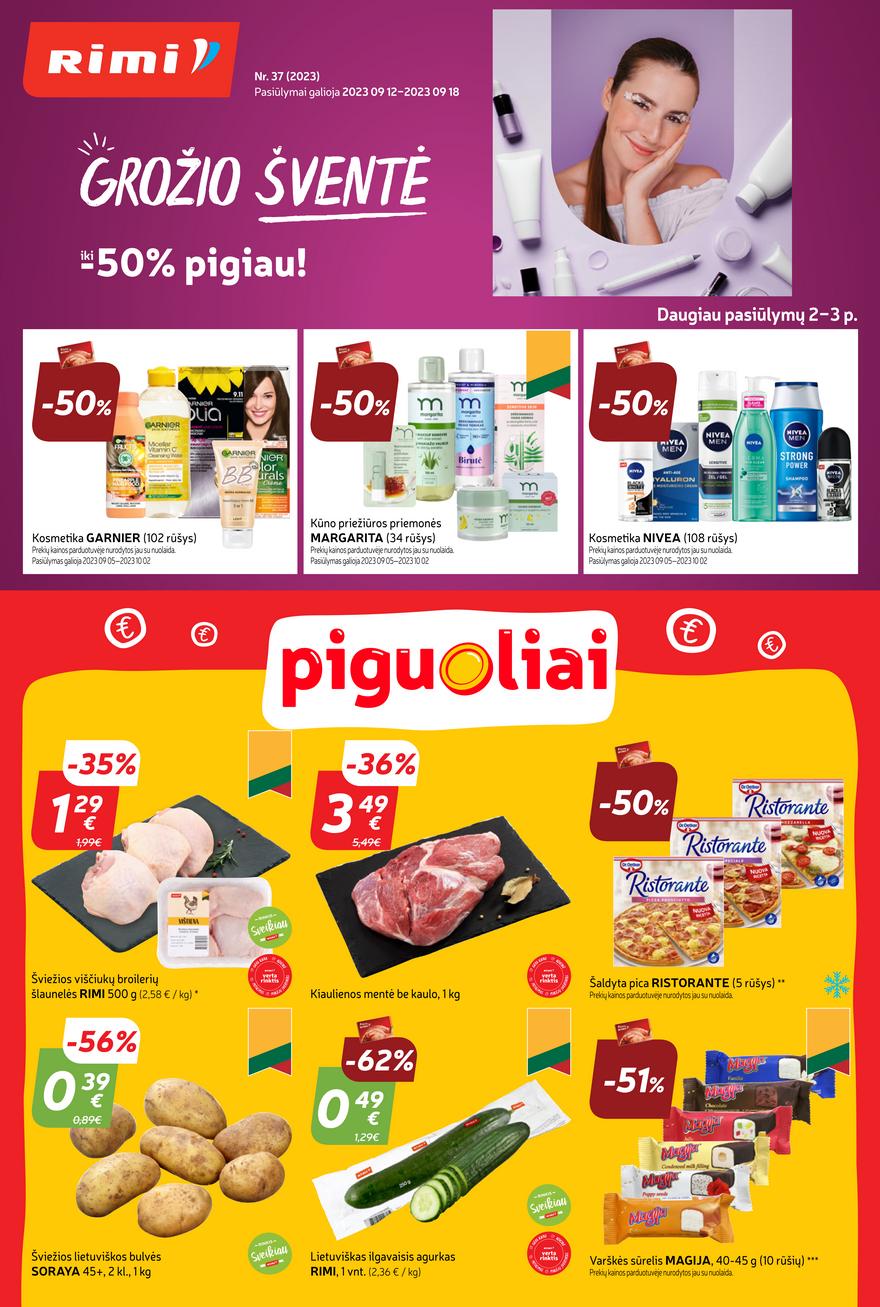 Rimi savaitinis leidinys akcijos nuo 
  2023-09-12 iki 
  2023-09-18 | Leidinukas.lt puslapis 1