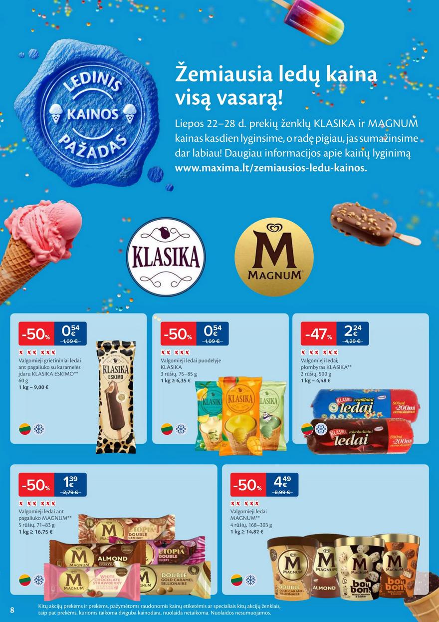 Maxima savaitinis leidinys akcijos nuo 
  2025-07-22 iki 
  2025-07-28 | Leidinukas.lt puslapis 8